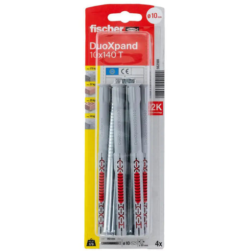 РАМКОВ ДЮБЕЛ Ф10X140ММ 4БРОЯ FISCHER DUOXPAND
