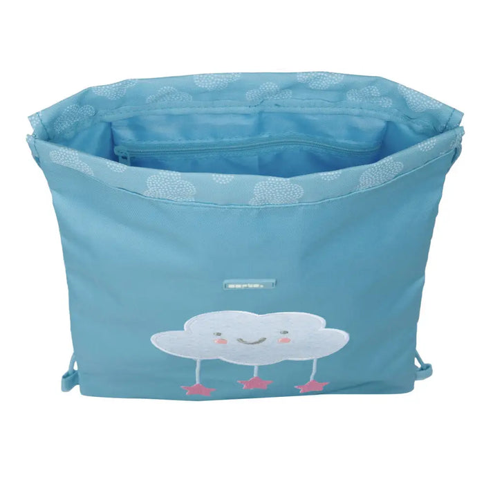 Раница с връвка Safta Nube Син 26 x 34 x 1 cm