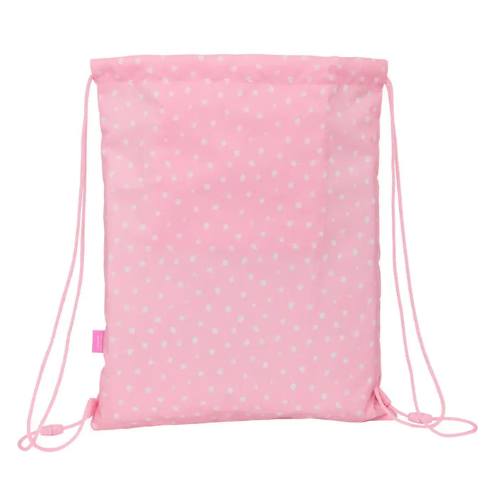 Раница с връвка Glow Lab Sweet home Розов 26 x 34 x 1 cm