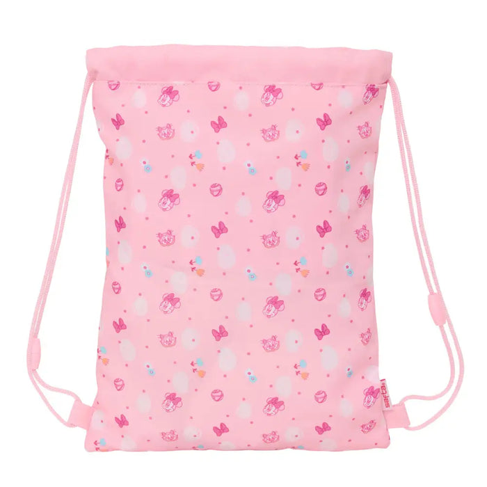 Раница с връвка Minnie Mouse Baby Розов 26 x 34 x 1 cm