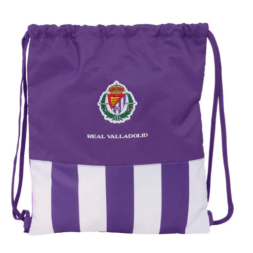 Раница с връвка Real Valladolid C.F. Бял Лилав 35 x 40 x 1