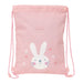 Раница с връвка Safta Bunny Розов 26 x 34 x 1 cm