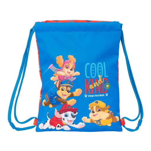 Раница с връвка The Paw Patrol Cool Син Червен 26 x 34 x 1