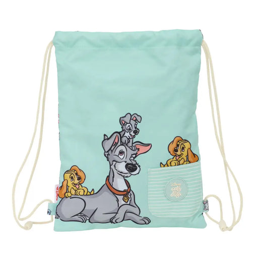 Раница с връвка Син 26 x 34 x 1 cm