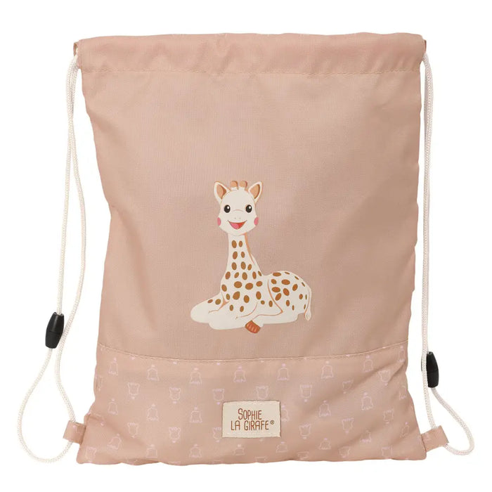 Раница с връвка Sophie la Girafe Бежов 26 x 34 x 1 cm