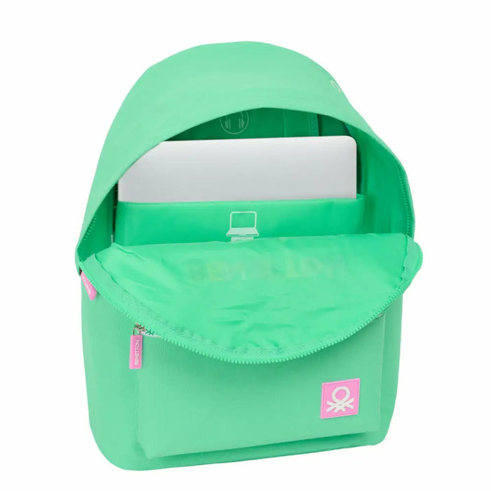 Раница за лаптоп Benetton benetton Зелен 31 x 41 x 16 cm