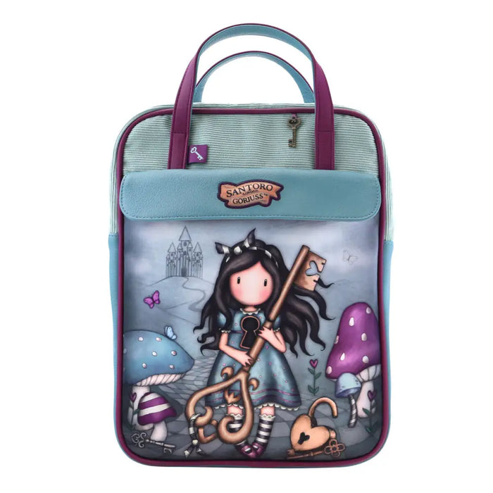 Раница Gorjuss Curiosity Сив Зелен (27 x 10 x 37 cm)