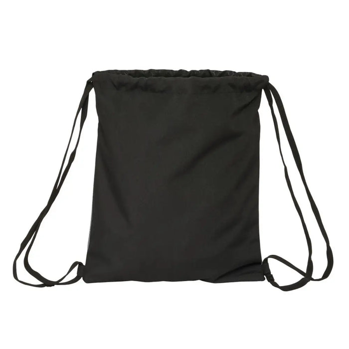 Раница с връвка BlackFit8 Old school Черен Сив 35 x 40 x 1