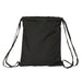 Раница с връвка BlackFit8 Old school Черен Сив 35 x 40 x 1