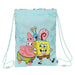Раница с връвка Spongebob Stay positive Син Бял 26 x 34 x 1