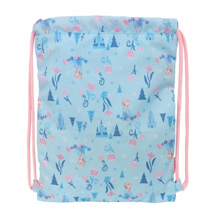 Раница с връвка Frozen Ice magic Син 26 x 34 x 1 cm
