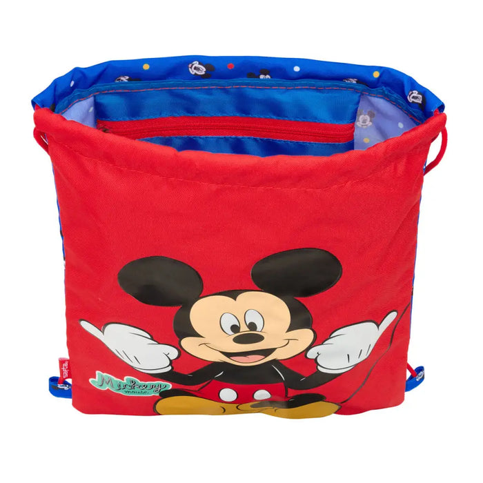 Раница с връвка Mickey Mouse Clubhouse Good day Син 26 x 34