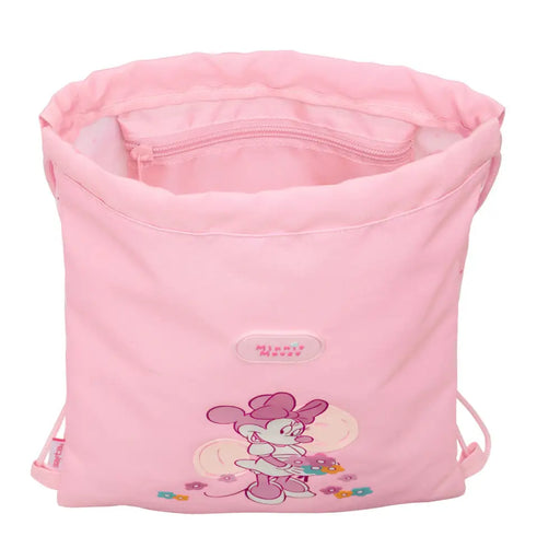Раница с връвка Minnie Mouse Baby Розов 26 x 34 x 1 cm