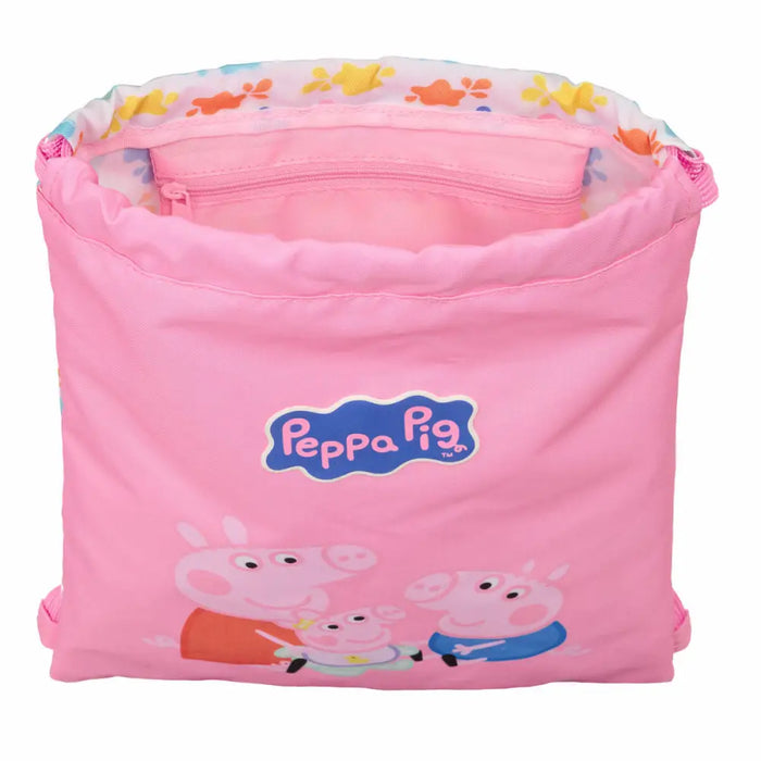 Раница с връвка Peppa Pig Baby pig Многоцветен 26 x 34 x 1