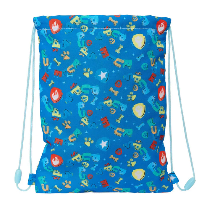 Раница с връвка The Paw Patrol Pups rule Син 26 x 34 x 1 cm