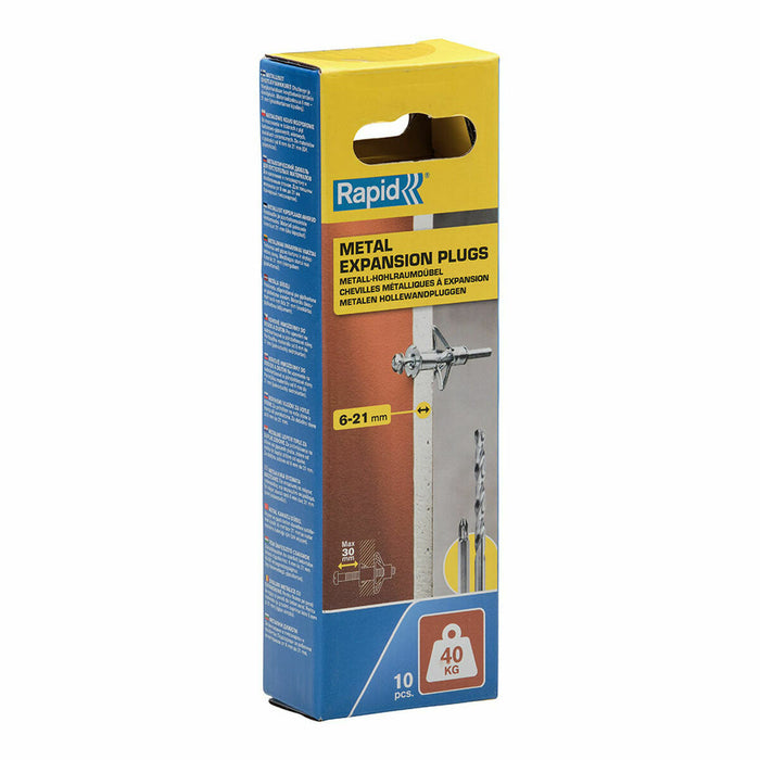 шпилки и винтове Rapid 5001550 Ø 11 x 52 mm M5 x 63 mm Метал Експанзия 10 броя