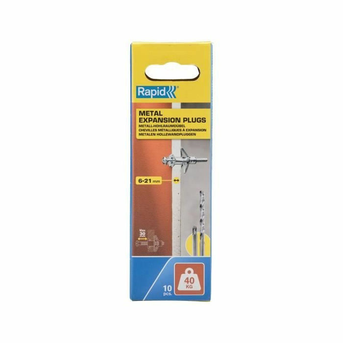 шпилки и винтове Rapid 5001550 Ø 11 x 52 mm M5 x 63 mm Метал Експанзия 10 броя