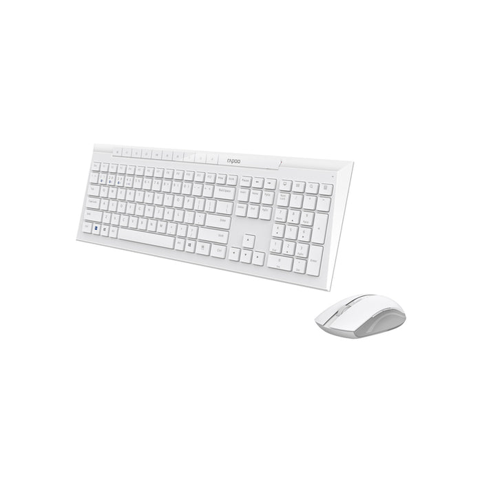 Безжичен Комплект RAPOO 8210M WHITE 13590