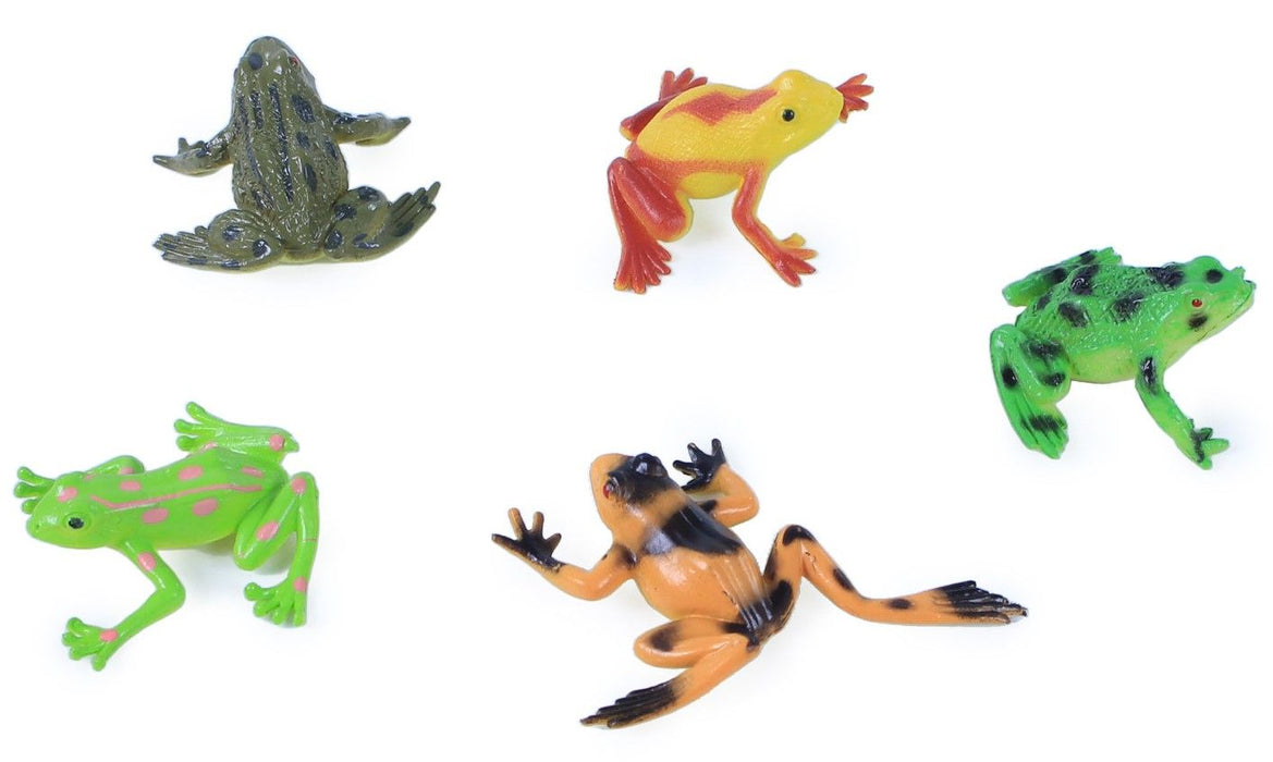 Комплект фигурки Rappa - Жабки, 5 броя, 4-5 cm