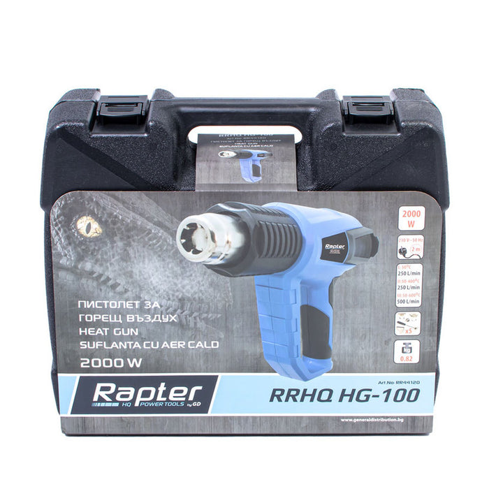 ПИСТОЛЕТ ЗА ГОРЕЩ ВЪЗДУХ RAPTER RRHQ HG-100