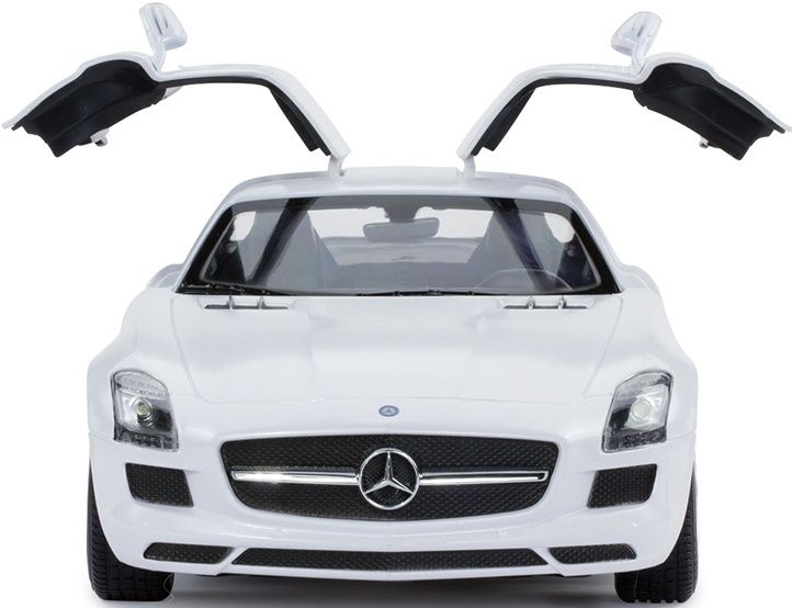Играчка Rastar - Кола с волан контролер Mercedes-Benz SLS, 1:14, Бяла
