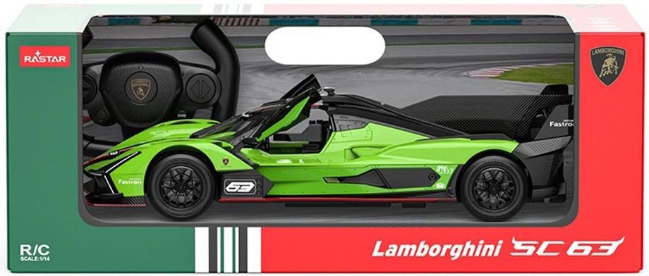 Радиоуправляема кола Rastar - Lamborghini SC63 LMDH, 1:14