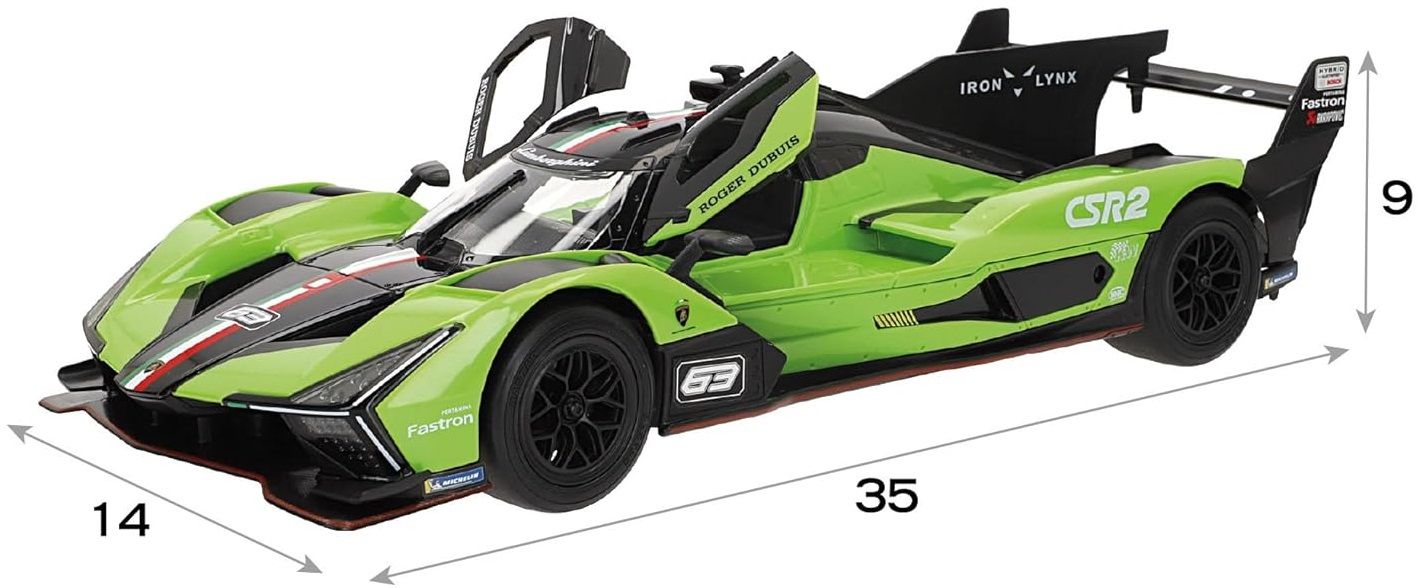 Радиоуправляема кола Rastar - Lamborghini SC63 LMDH, 1:14