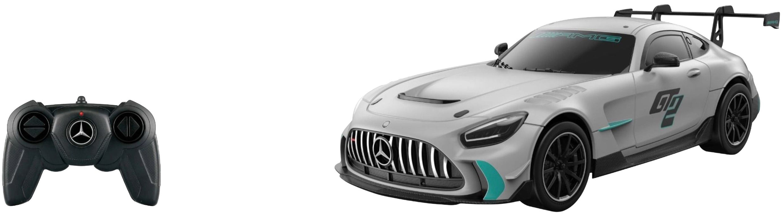 Радиоуправляема количка Rastar - Mercedes-AMG GT2, бяла, 1:24
