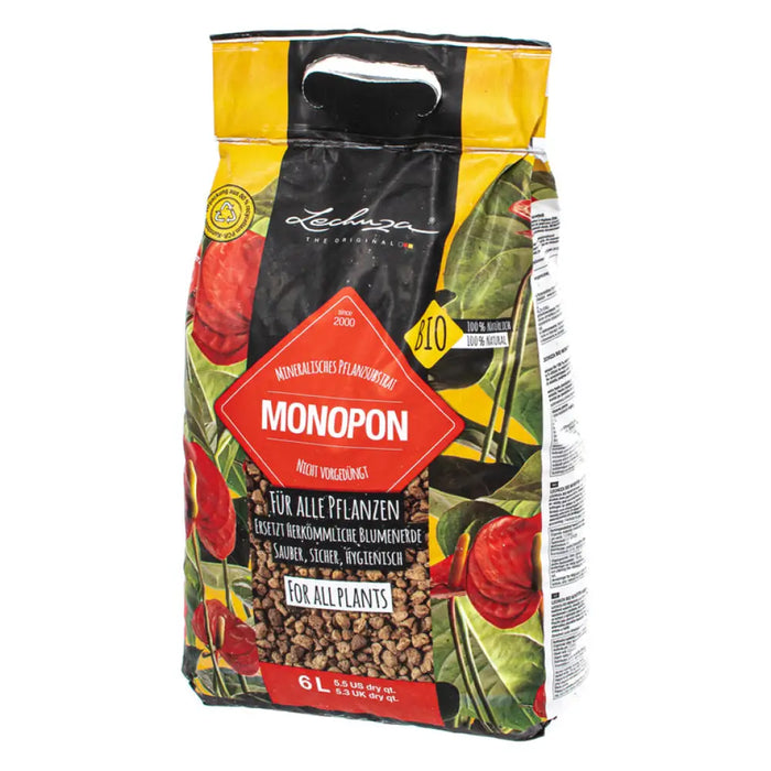 РАСТИТЕЛЕН СУБСТРАТ MONOPON 6L LECHUZA
