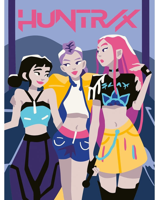 Комплект за рисуване по номера Ravensburger CreArt - KPop Demon Hunters: Huntr/x