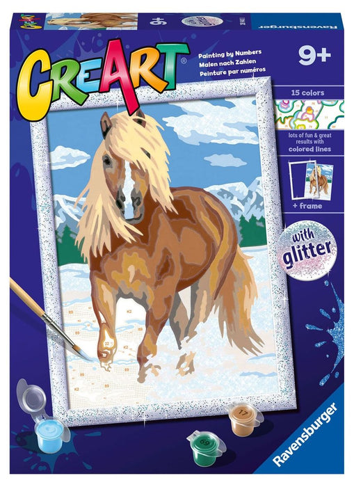 Комплект за рисуване по номера Ravensburger CreArt - Кралски кон