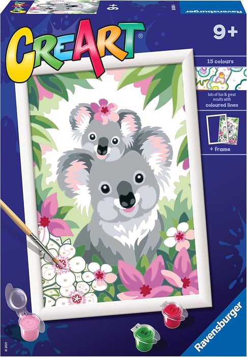 Комплект за рисуване по номера Ravensburger CreArt - Сладка коала