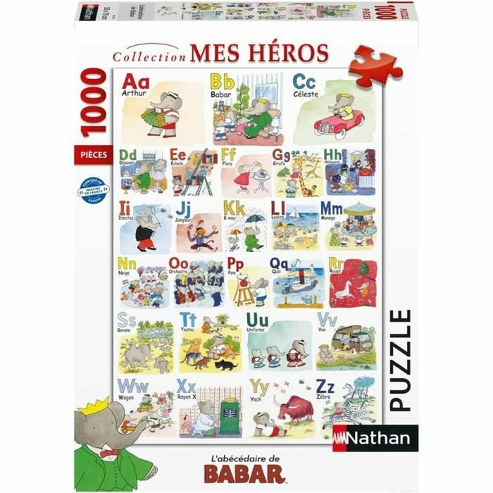Пъзел Ravensburger Mes Héros 1000 Части (FR)