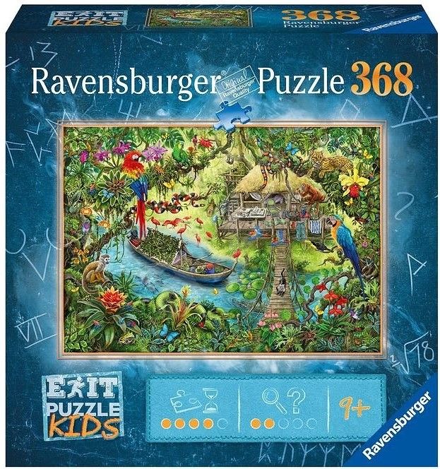 Пъзел Ravensburger от 368 части - Експедиция в джунглата