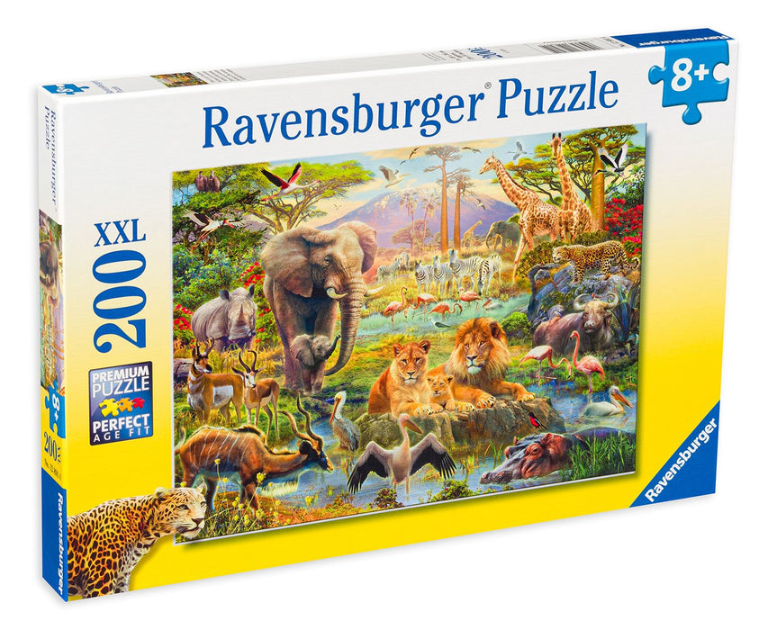 Пъзел Ravensburger от 200 XXL части - Животни от Саваната