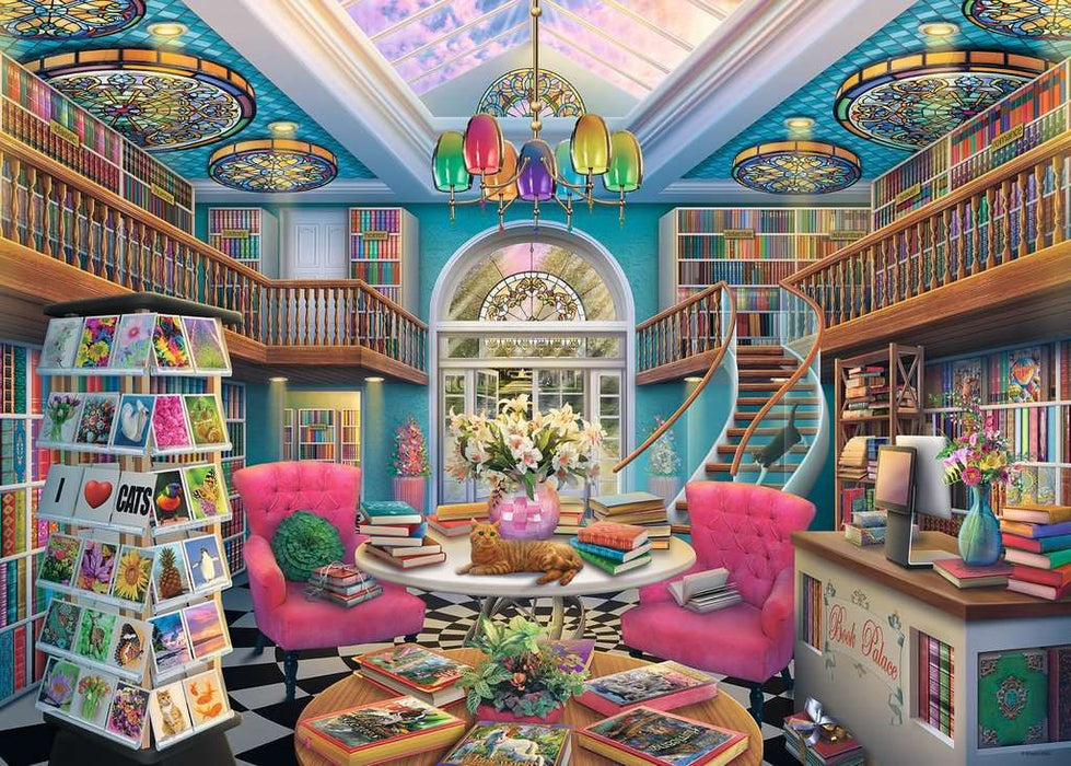 Пъзел Ravensburger от 1000 части - В библиотеката