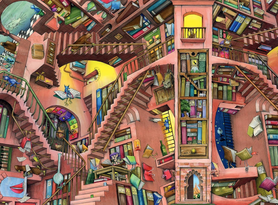 Пъзел Ravensburger от 500 части - Шантава библиотека