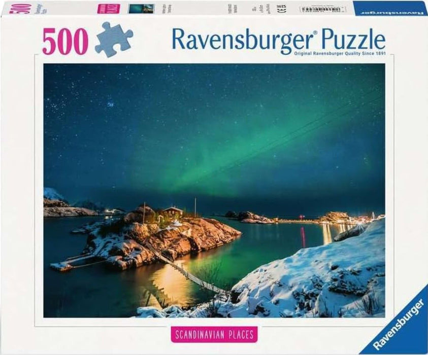 Пъзел Ravensburger от 500 части - Северно сияние в Тромсьо