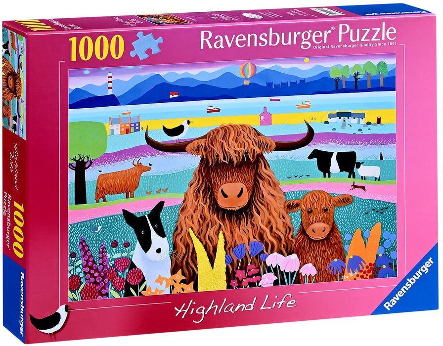 Пъзел Ravensburger от 1000 части - Високопланински живот