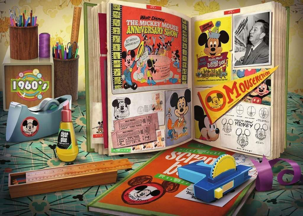 Пъзел Ravensburger от 1000 части - Моментите на Мики Маус, 1960
