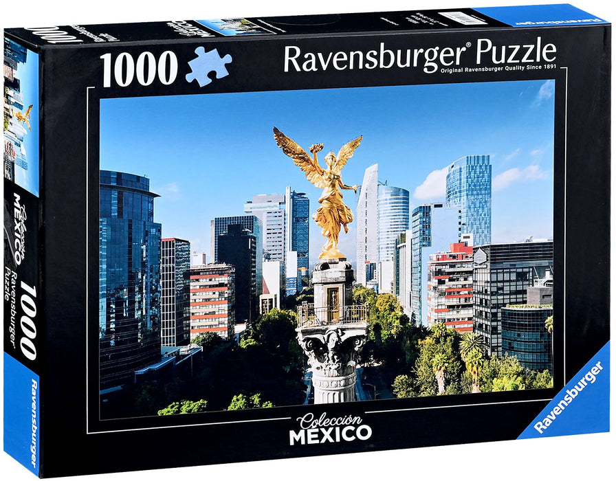 Пъзел Ravensburger от 1000 части - Ангела на независимостта в Мексико Сити