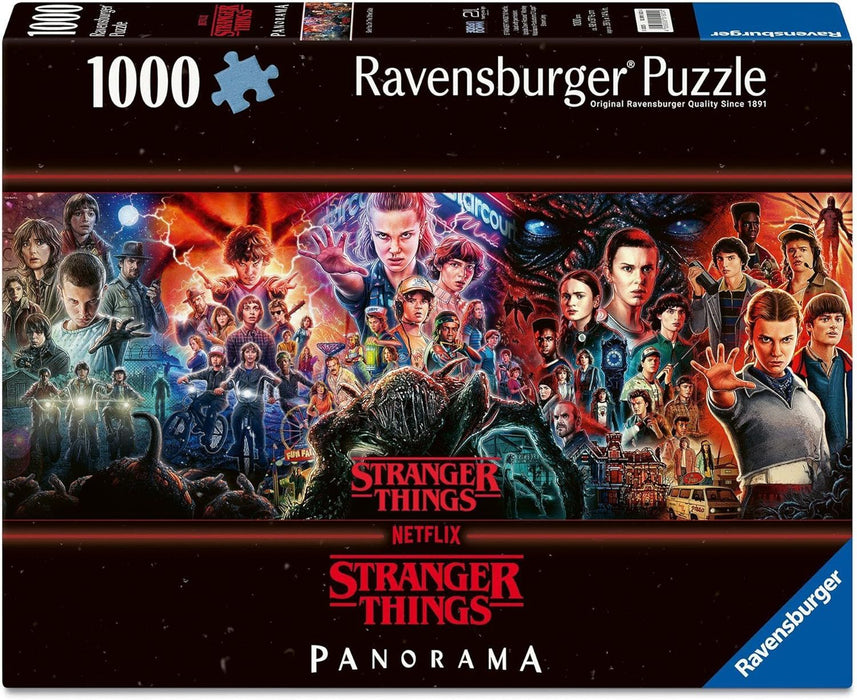 Панорамен пъзел Ravensburger от 1000 части - Stranger Things
