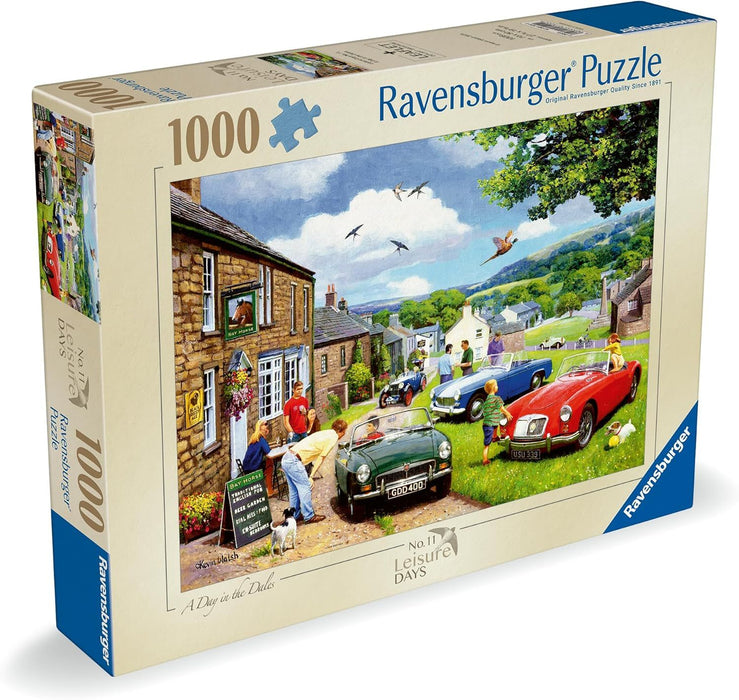 Пъзел Ravensburger от 1000 части - Един ден в Йоркширкските Долини