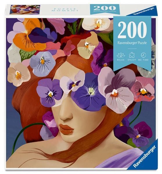 Пъзел Ravensburger от 200 части - Теменужки