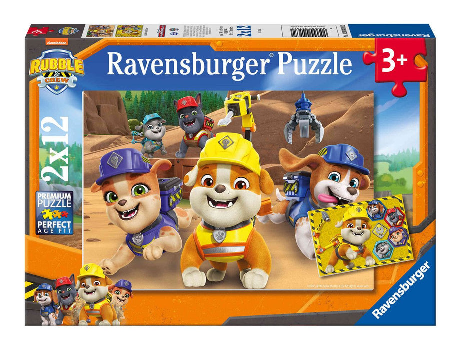 Пъзел Ravensburger от 2 x 12 части - Ръбъл и екипът му