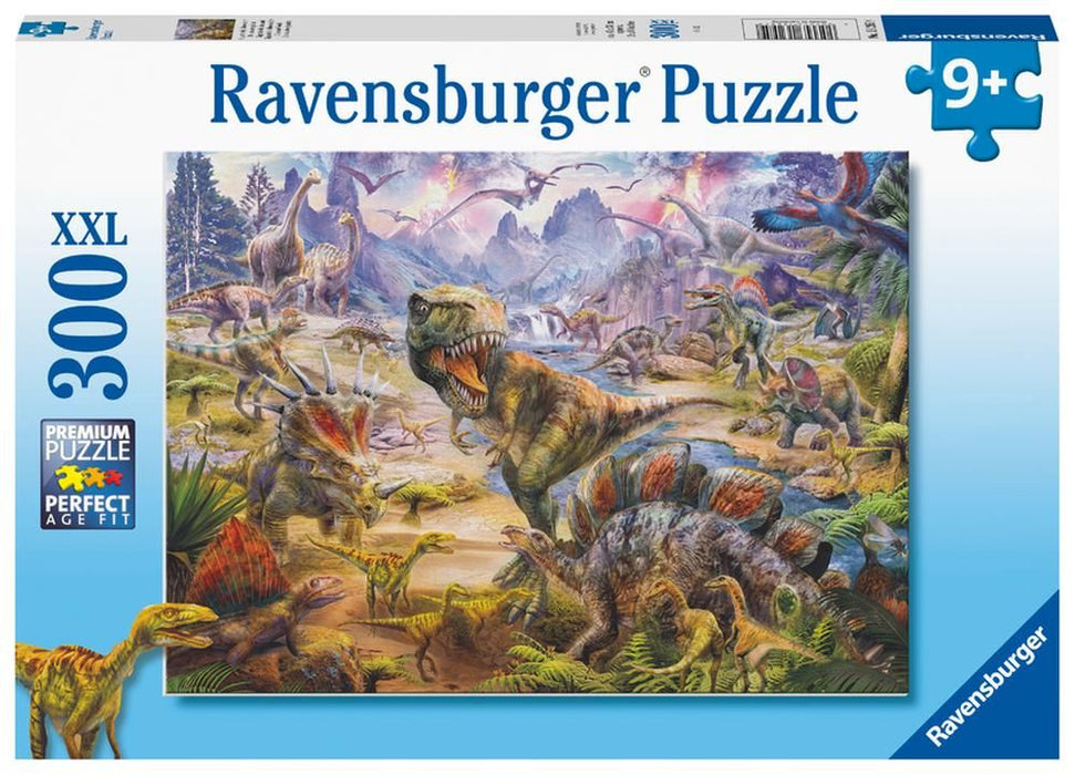Пъзел Ravensburger от 300 XXL части - Светът на Динозаврите
