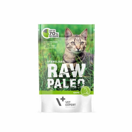 RAW PALEO Adult Cat Sterilized Game - мокра храна за котки