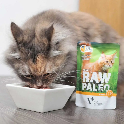 RAW PALEO Adult Cat Turkey - мокра котешка храна - 100 гр