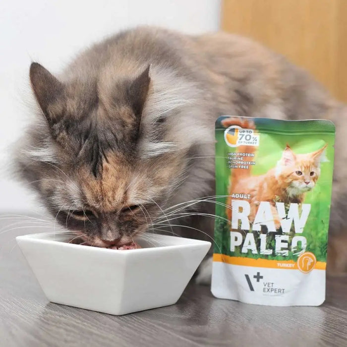 RAW PALEO Adult Cat Turkey - мокра котешка храна - 100 гр