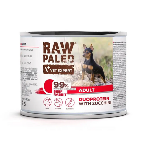 RAW PALEO Duoprotein Beef & Rabbit Adult - мокра храна